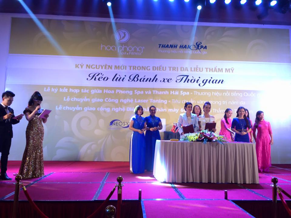 Lễ ký kết hợp tác giữa Hoa Phong và Thanh Hải Spa